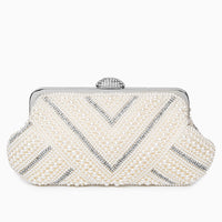 Eliska — Pristine Pearl Clutch Bag