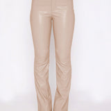 PU Leather High Waist Straight Pants - Opulent EmpirePU Leather High Waist Straight PantsOpulent Empire