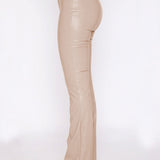 PU Leather High Waist Straight Pants - Opulent EmpirePU Leather High Waist Straight PantsOpulent Empire