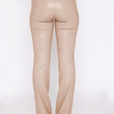 PU Leather High Waist Straight Pants - Opulent EmpirePU Leather High Waist Straight PantsOpulent Empire