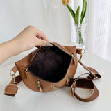 PU Leather Multi Zipper Shoulder Bag - Opulent EmpirePU Leather Multi Zipper Shoulder BagOpulent Empire