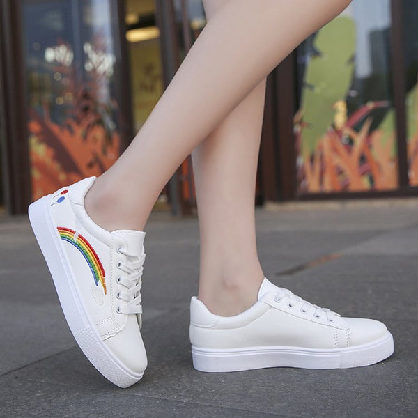 Rainbow white shoes women - Opulent EmpireRainbow white shoes womenOpulent Empire0