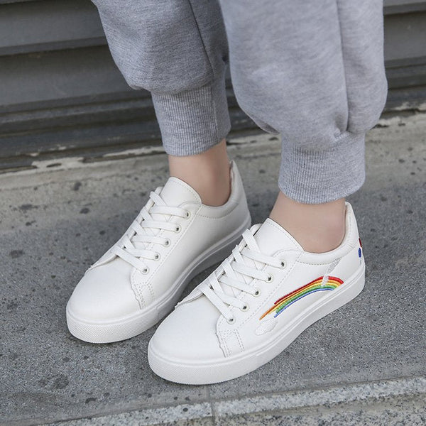 Rainbow white shoes women - Opulent EmpireRainbow white shoes womenOpulent Empire0