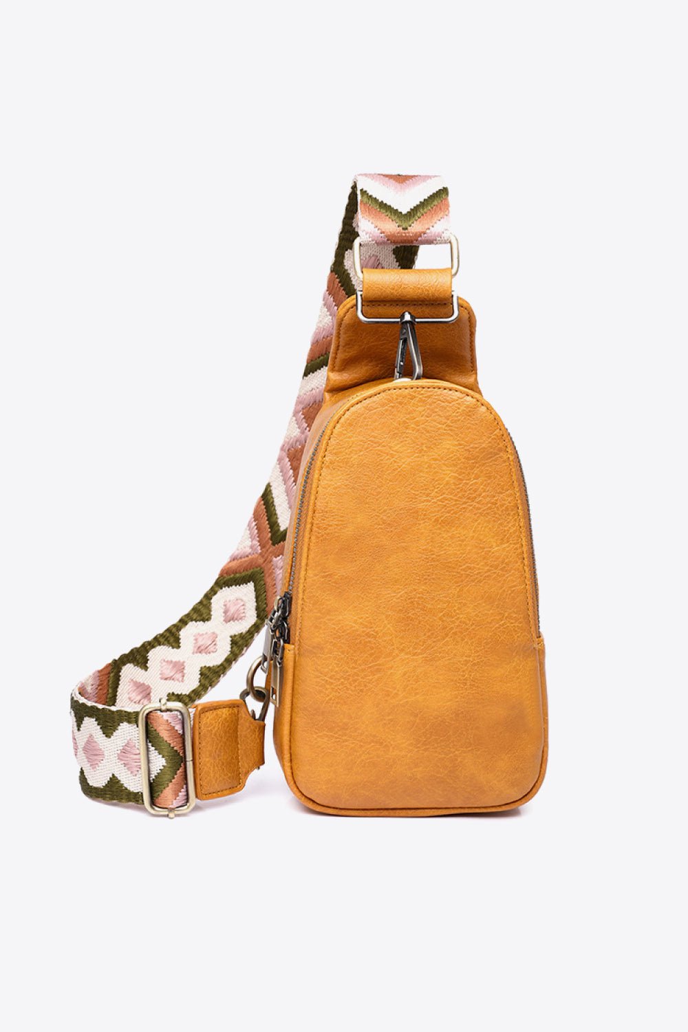 Random Pattern Adjustable Strap PU Leather Sling Bag - Opulent EmpireRandom Pattern Adjustable Strap PU Leather Sling BagOpulent Empire