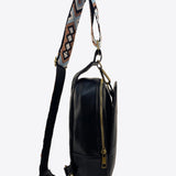 Random Pattern Adjustable Strap PU Leather Sling Bag - Opulent EmpireRandom Pattern Adjustable Strap PU Leather Sling BagOpulent Empire