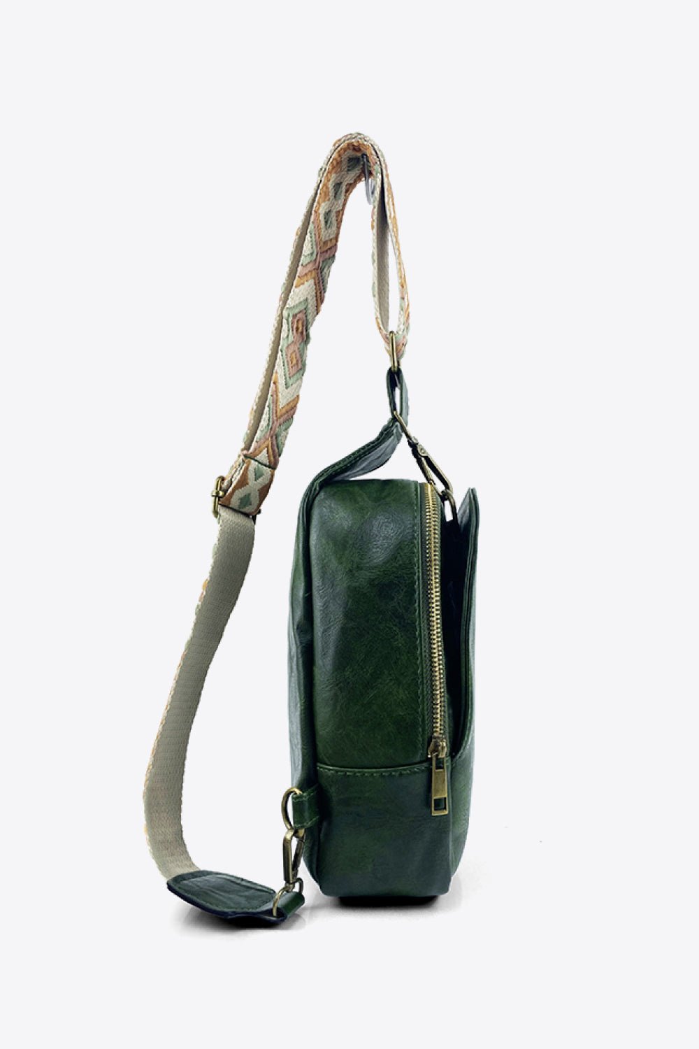 Quinn™ — Adjustable Strap Leather Sling Bag, alternate view 12