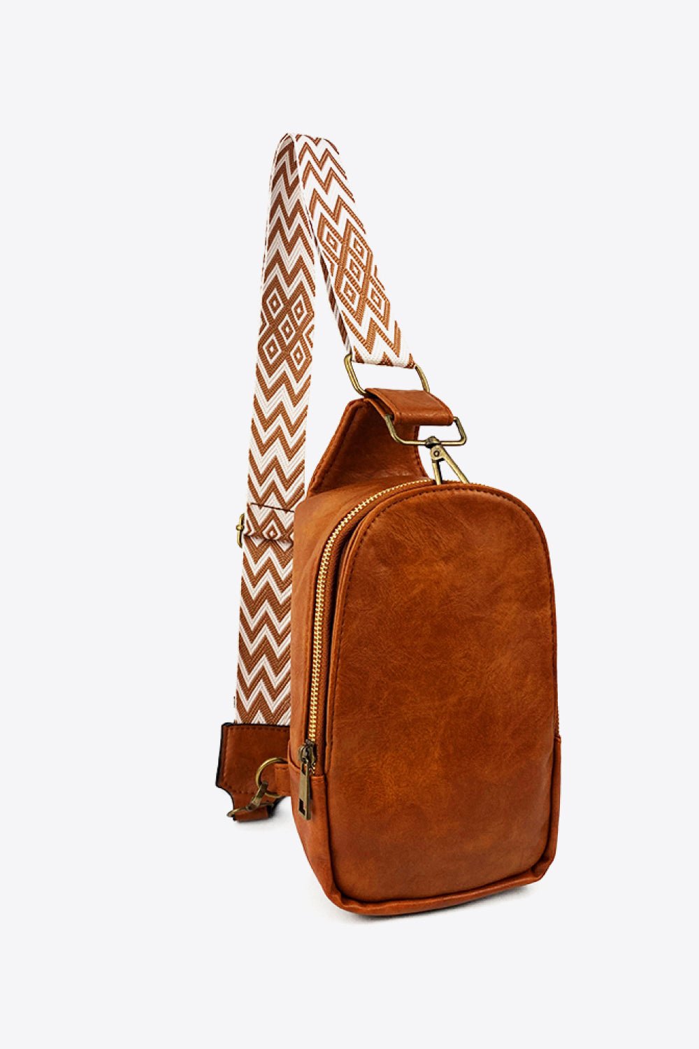 Quinn™ — Adjustable Strap Leather Sling Bag, alternate view 6
