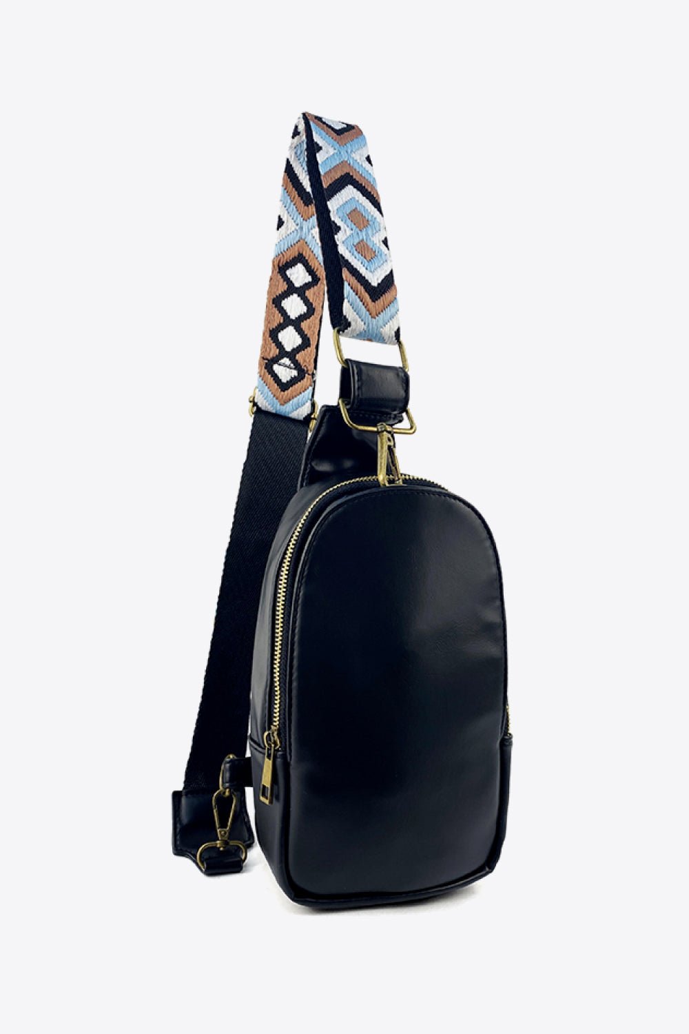 Quinn™ — Adjustable Strap Leather Sling Bag, alternate view 8