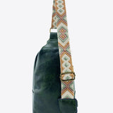 Random Pattern Adjustable Strap PU Leather Sling Bag - Opulent EmpireRandom Pattern Adjustable Strap PU Leather Sling BagOpulent Empire