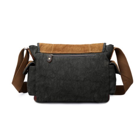 Retro covered canvas shoulder bag - Opulent EmpireRetro covered canvas shoulder bagOpulent EmpireMen Bags