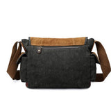 Retro covered canvas shoulder bag - Opulent EmpireRetro covered canvas shoulder bagOpulent EmpireMen Bags