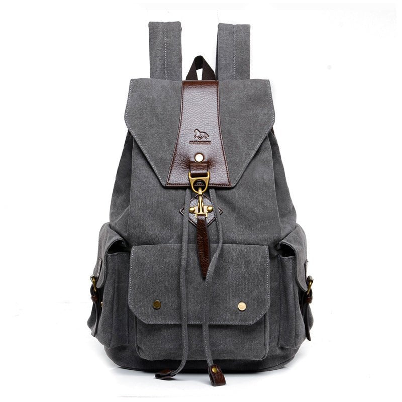 Retro Male Outdoor Canvas Big Travel Backpack - Opulent EmpireRetro Male Outdoor Canvas Big Travel BackpackOpulent EmpireMen Backpack