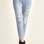 RISEN Distressed Slim Cropped Jeans - Opulent EmpireRISEN Distressed Slim Cropped JeansOpulent Empire