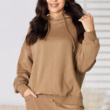 RISEN Drawstring Drop Shoulder Long Sleeve Hoodie - Opulent EmpireRISEN Drawstring Drop Shoulder Long Sleeve HoodieOpulent Empire