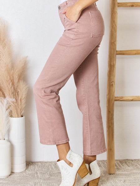 RISEN Full Size High Rise Ankle Flare Jeans - Opulent EmpireRISEN Full Size High Rise Ankle Flare JeansOpulent Empire