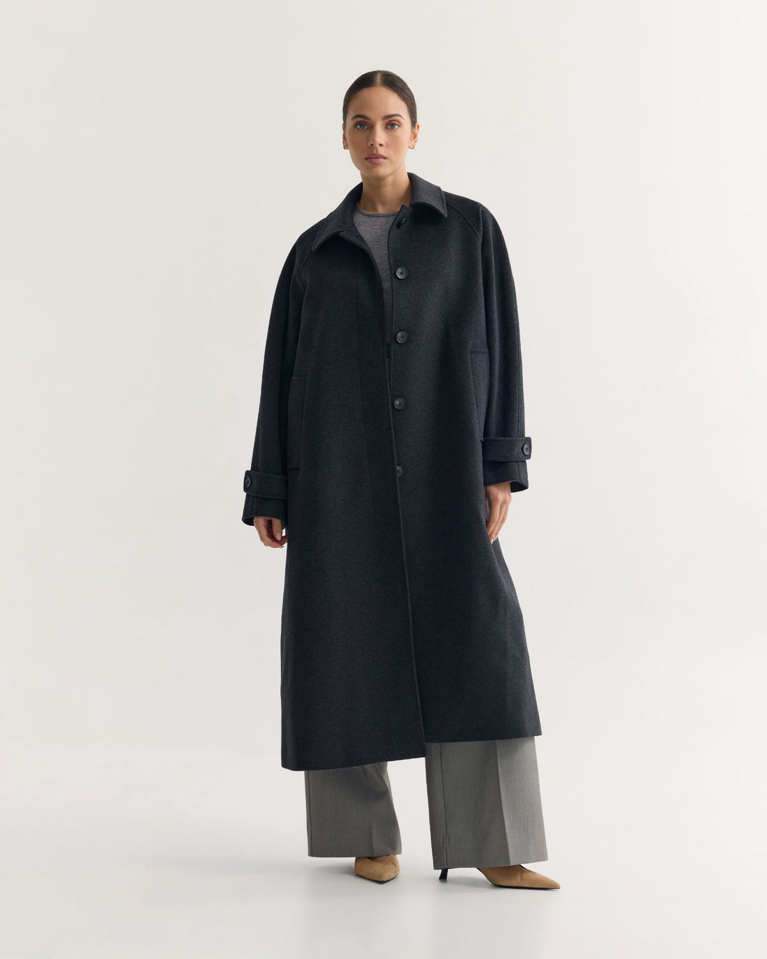 Sage Monaco — Wool Coat, alternate view 4
