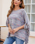 Round Neck Fringe Detail Sleeve Poncho - Opulent EmpireRound Neck Fringe Detail Sleeve PonchoOpulent EmpireClothing