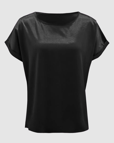 Round Neck Short Sleeve T-Shirt - Opulent EmpireRound Neck Short Sleeve T-ShirtOpulent Empire