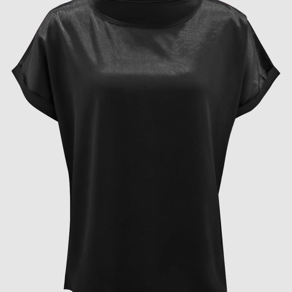 Round Neck Short Sleeve T-Shirt - Opulent EmpireRound Neck Short Sleeve T-ShirtOpulent Empire