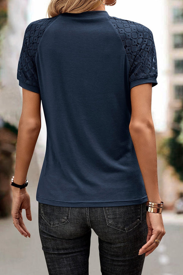 Round Neck Short Sleeve T-Shirt - Opulent EmpireRound Neck Short Sleeve T-ShirtOpulent Empire