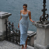Evangeline Sharaé — Handcrafted embellished couture evening gown — Style SH12059