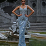 Evangeline Sharaé — Handcrafted embellished couture evening gown — Style SH12059, alternate view 2