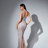Evangeline Sharaé — Handcrafted embellished couture evening gown — Style SH12059, alternate view 6