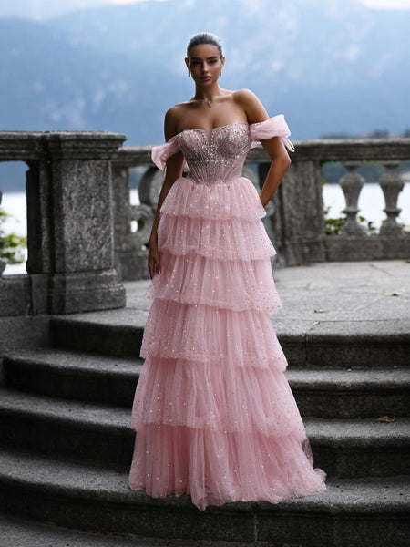 Valentina Sharaé — Handcrafted embellished couture evening gown — Style SH11607, alternate view 2