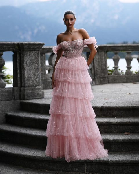 Valentina Sharaé — Handcrafted embellished couture evening gown — Style SH11607, alternate view 2