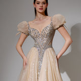 Genevieve Sharaé — Handcrafted embellished couture evening gown — Style SH11608, alternate view 4