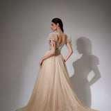 Genevieve Sharaé — Handcrafted embellished couture evening gown — Style SH11608, alternate view 5