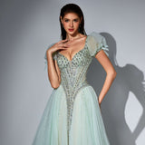 Genevieve Sharaé — Handcrafted embellished couture evening gown — Style SH11608, alternate view 7