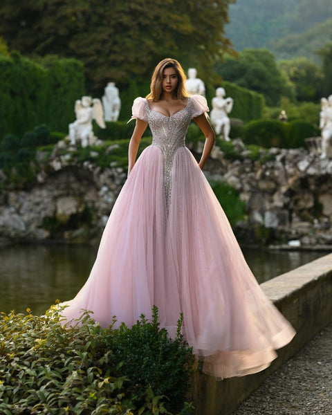 Genevieve Sharaé — Handcrafted embellished couture evening gown — Style SH11608, alternate view 2