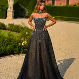Arielle Sharaé — Handcrafted embellished couture evening gown — Style SH12020