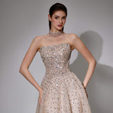 Arielle Sharaé — Handcrafted embellished couture evening gown — Style SH12020, alternate view 3