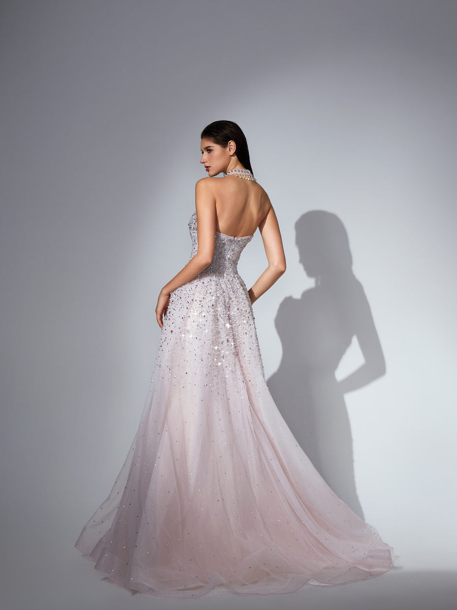 Arielle Sharaé — Handcrafted embellished couture evening gown — Style SH12020, alternate view 6