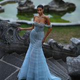 Celestia Sharaé — Handcrafted embellished couture evening gown — Style SH12043