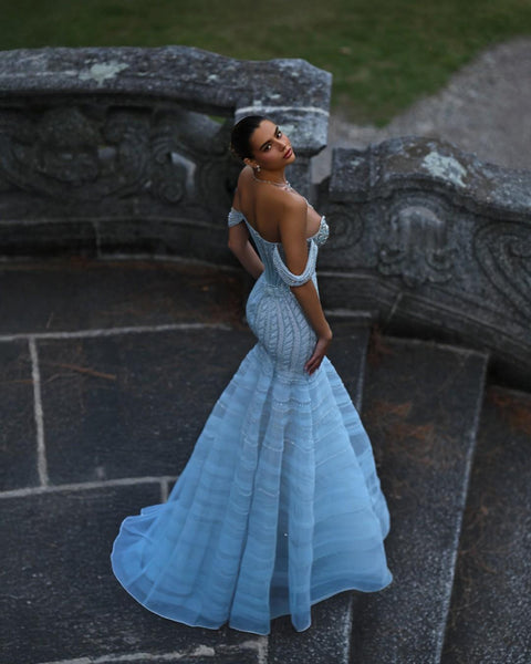 Celestia Sharaé — Handcrafted embellished couture evening gown — Style SH12043, alternate view 2