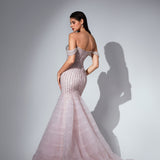 Celestia Sharaé — Handcrafted embellished couture evening gown — Style SH12043, alternate view 6