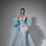 Theodora Sharaé — Handcrafted embellished couture evening gown — Style SH12045, alternate view 6