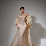 Theodora Sharaé — Handcrafted embellished couture evening gown — Style SH12045, alternate view 9