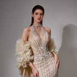Theodora Sharaé — Handcrafted embellished couture evening gown — Style SH12045, alternate view 10