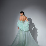 Theodora Sharaé — Handcrafted embellished couture evening gown — Style SH12045, alternate view 14