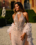 Theodora Sharaé — Handcrafted embellished couture evening gown — Style SH12045