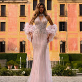 Theodora Sharaé — Handcrafted embellished couture evening gown — Style SH12045, alternate view 2