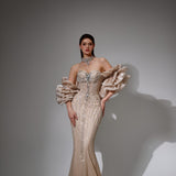 Octavia Sharaé — Handcrafted embellished couture evening gown — Style SH12049, alternate view 4