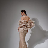 Octavia Sharaé — Handcrafted embellished couture evening gown — Style SH12049, alternate view 6