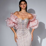 Octavia Sharaé — Handcrafted embellished couture evening gown — Style SH12049, alternate view 8