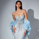 Samara Sharaé — Handcrafted embellished couture evening gown — Style SH12052, alternate view 6