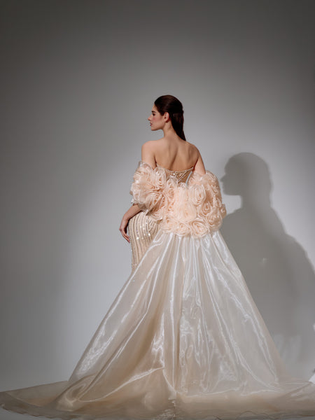 Samara Sharaé — Handcrafted embellished couture evening gown — Style SH12052, alternate view 10